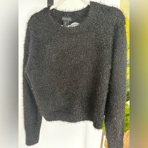 Rachel Zoe cute sweater black metallic, size large